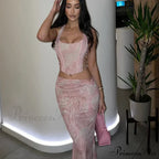 Fashion Print Two Set Maxi Dress image 1