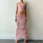 Fashion Print Two Set Maxi Dress image 5