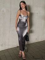 Fashion Slip Sleeveless Maxi Dress image 3