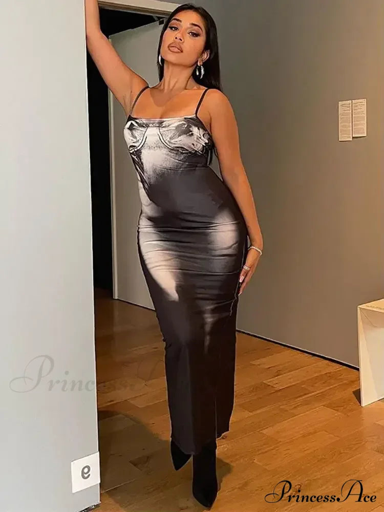 Fashion Slip Sleeveless Maxi Dress image 5