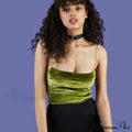 Fashion Spaghetti Straps Velvet Short Crop Sexy Boob Tube Bustier Brief Tank top image 1