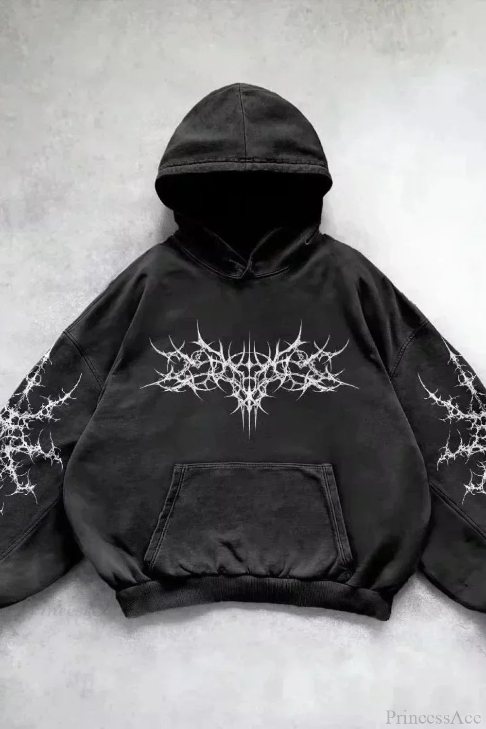 Fashion Trend Fleece Padded Zipper Hoodie image 1