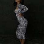 Fashionable Exotic Elegant Chic Sophisticated Trendy Alluring Midi Dress image 6