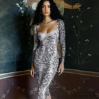 Fashionable Exotic Elegant Chic Sophisticated Trendy Alluring Midi Dress image 2