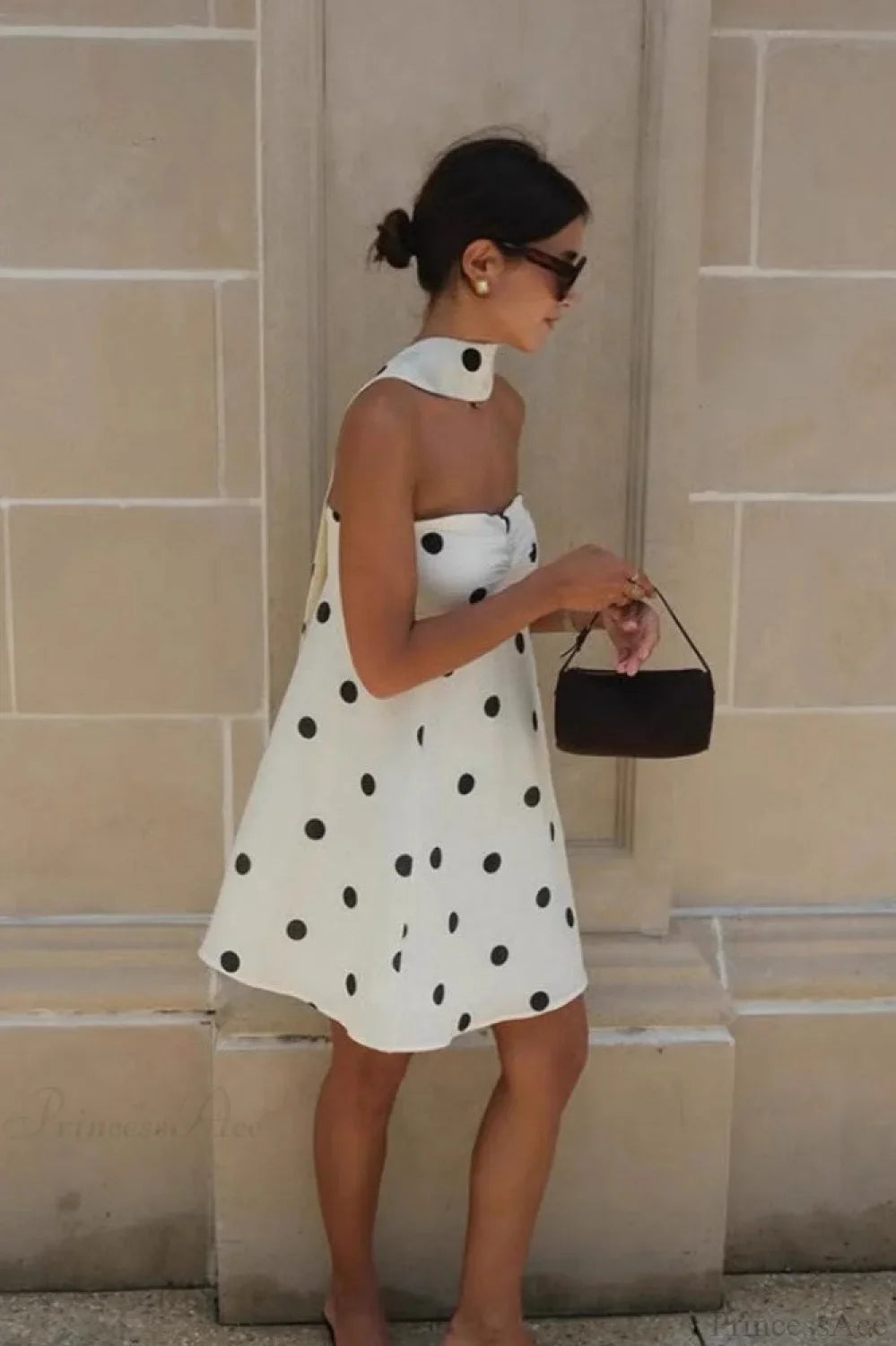 Fashionable Polka Dot Strapless Mini Dress image 2