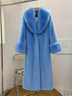 Faux Fur Fur Collar Loose Warm Overcoat image 5