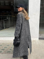 Faux Fur Lace-Up Patchwork Overcoat image 6