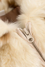 Faux Fur Leopard Print Fuzzy Warm Coat image 6
