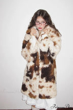 Faux Fur Long Minimalist Coat image 2
