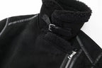 Faux Fur Stylish Double-sided Zipper Jacket image 14