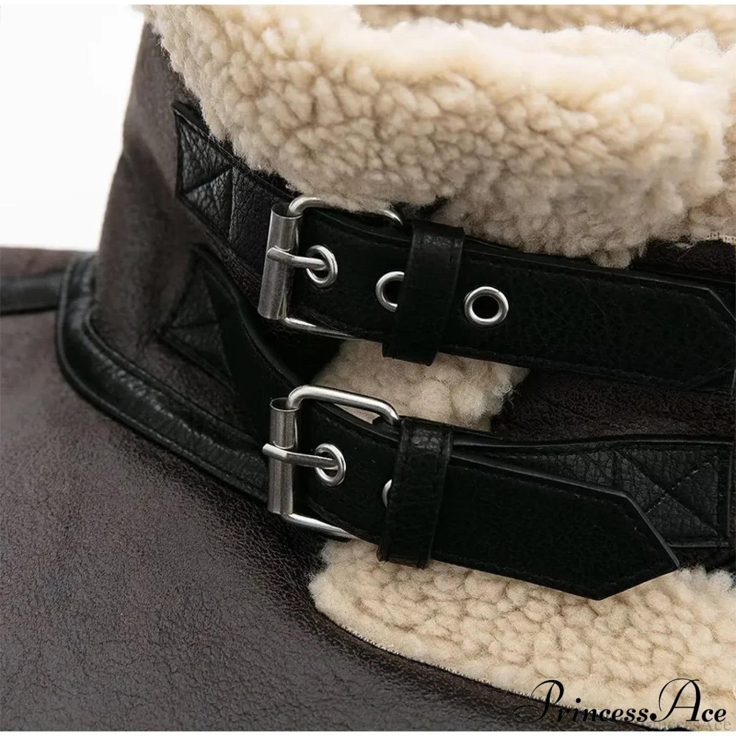 Faux Fur Stylish Double-sided Zipper Jacket image 8