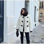 Faux Fur Stylish Plush Buckle Jacket image 10
