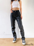 Faux Leather Wide Leg Pants image 1
