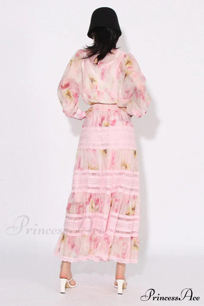 Faye Floral Top Charming + Skirt Set image 4
