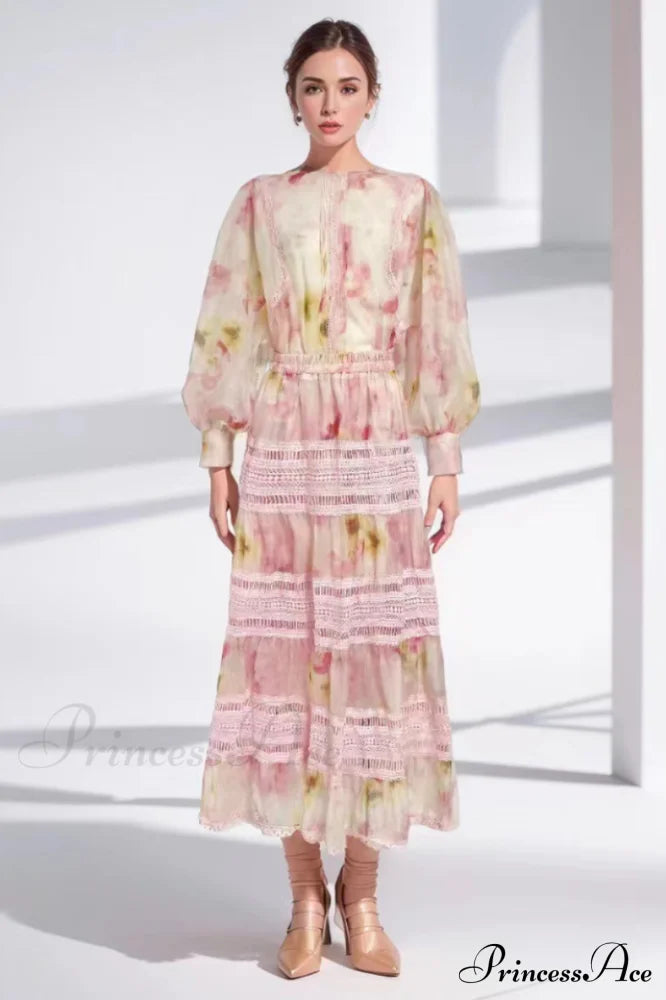 Faye Floral Top Charming + Skirt Set image 1
