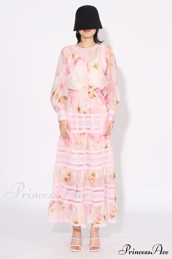 Faye Floral Top Charming + Skirt Set image 2