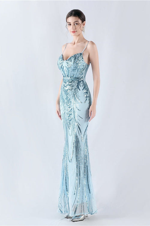 Boned Sequin Embroidered Formal Dress image 2