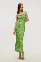 Cotton Floral Beach Print Suspender Maxi Dress image 8