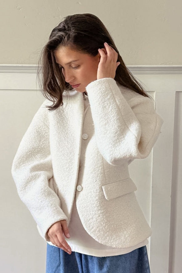 Thick Woolen V-Neck Jacket image 2