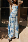 Casual Printed Spaghetti Strap Maxi Dress image 1