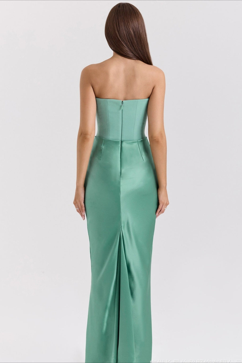 Strapless Boned Corset Bodycon Maxi Dress image 5