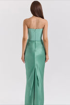 Strapless Boned Corset Bodycon Maxi Dress image 5