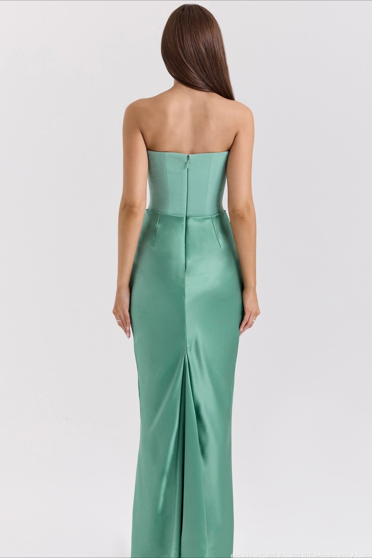 Strapless Boned Corset Bodycon Maxi Dress image 5