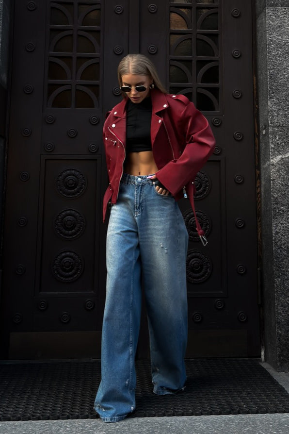Washed Low Waist Straight Leg Jeans image 6