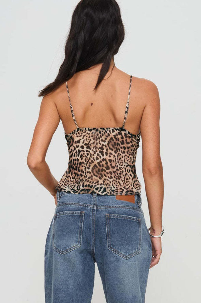 Chic Sexy Leopard Print Cami Top image 2