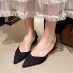 Anya Block Heel Sandals detail view styled for Avrienne
