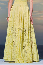Hollow Out Pocket Vacation Maxi Skirt Set image 6