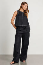 Cotton Linen Vest Two Piece Set image 7