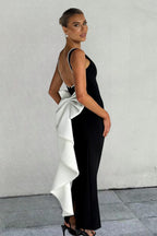 Elegant Bow Slim Fit Party Dress image 8