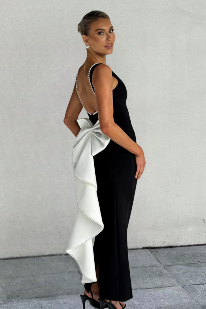 Elegant Bow Slim Fit Party Dress image 8