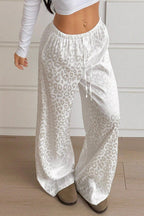 Satin Leopard Jacquard Pants image 4