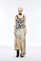 Tie Dye Baggy Wide Leg Denim Jeans image 7