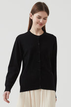 Cotton Crew-Neck Lightweight Knit Outerwear Cardigan image 7