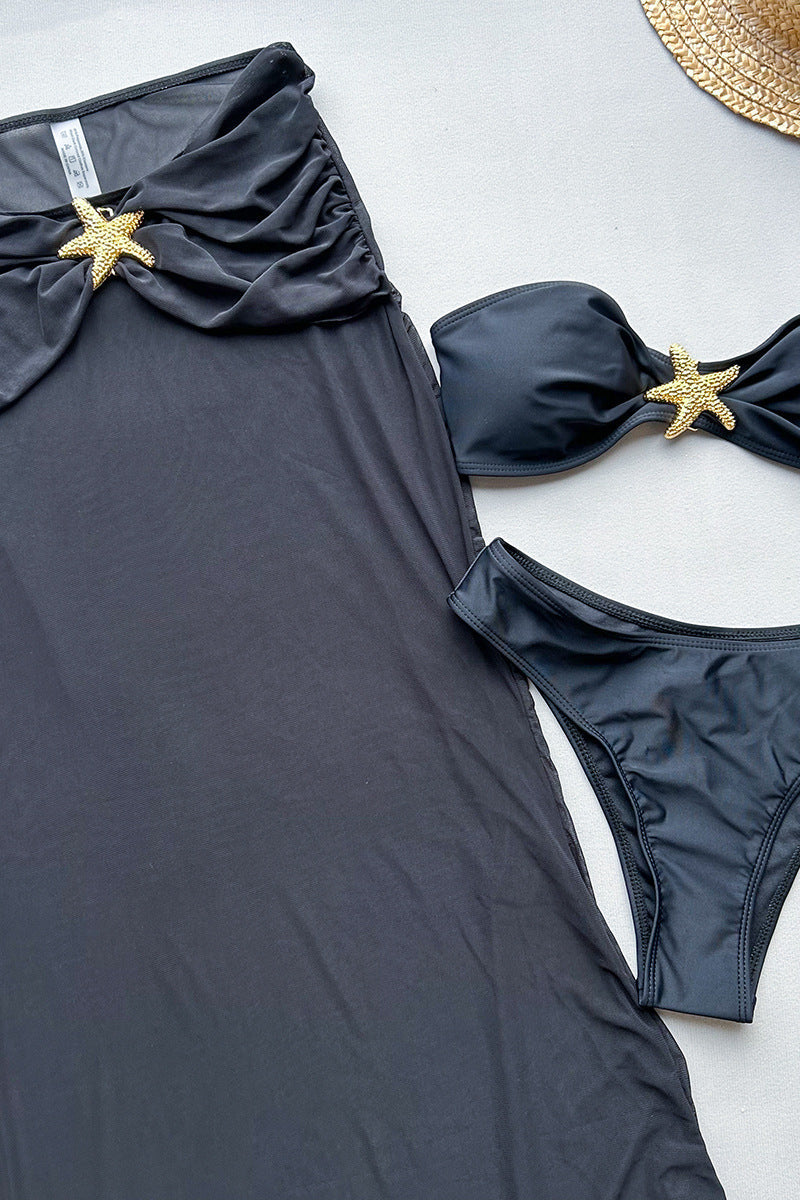 Sexy Bikini with Beach Skirt Three Piece Swim Set image 4
