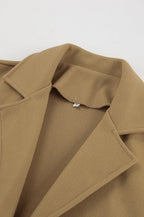 Loose Wool Lapel Coat image 9