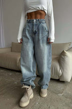 Vintage Low Rise Washed Jeans image 1