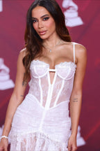 Sexy Bandeau Off Shoulder Lace Slim Long Reception Dress image 6