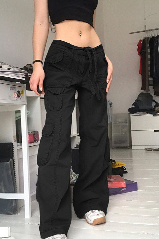 Casual Vintage Cargo Loose Straight Jeans image 5