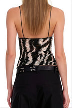 Triangle Cup Printed Slim Cami Top image 3