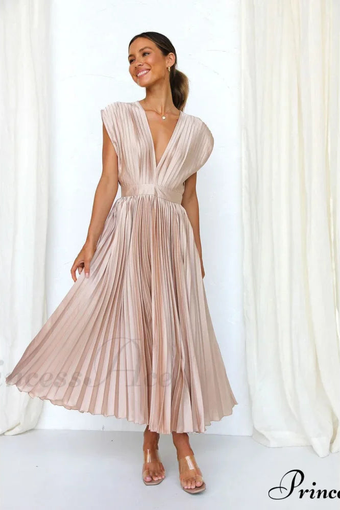 Female Loose Zipper Trendy Pleated Party Dress image 9