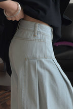 Deconstructed Flared Denim Jeans image 5