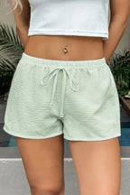 Casual Solid Plaid Belted Shorts image 20