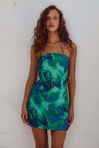 Sexy Strapless Floral Print Bodycon Mini Dress image 6