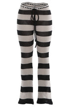 Striped Color Block Knit Skinny Pants image 4