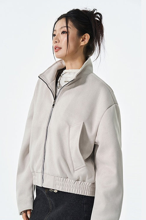 PU Leather Moto Style Longline Jacket image 5