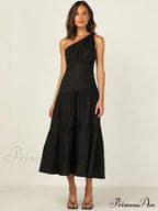 Feathers Strapless Sleeveless Split Hem Evening Maxi Dress image 5